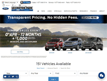Tablet Screenshot of lexingtonparkford.com